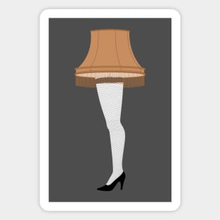 Leg Lamp Gold Magnet